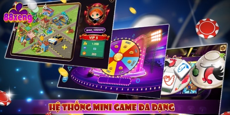 Tích hợp hàng trăm game bài và trò chơi đổi thưởng hấp dẫn